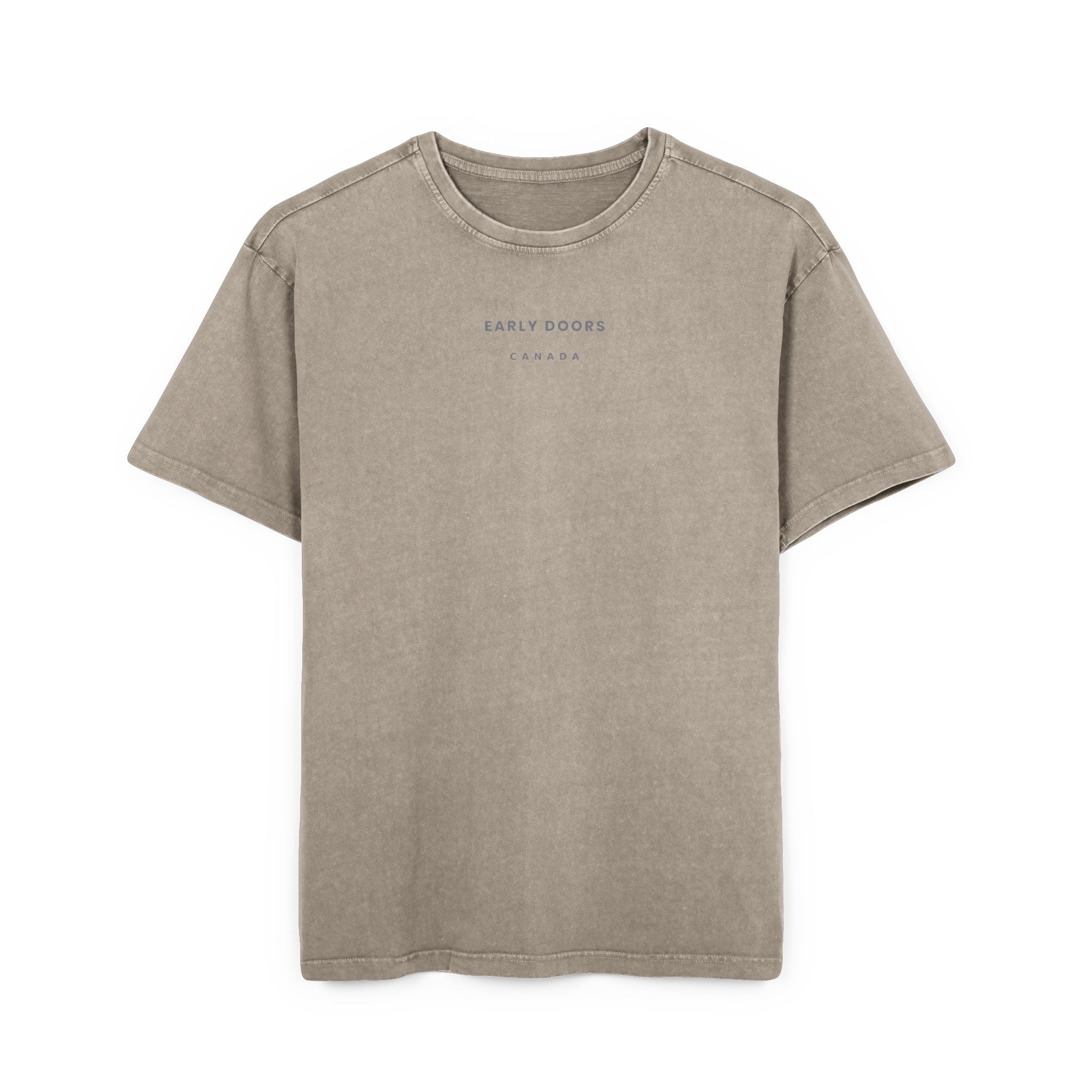 Early Doors Acid-Washed Oversized Tee – EST. 2026