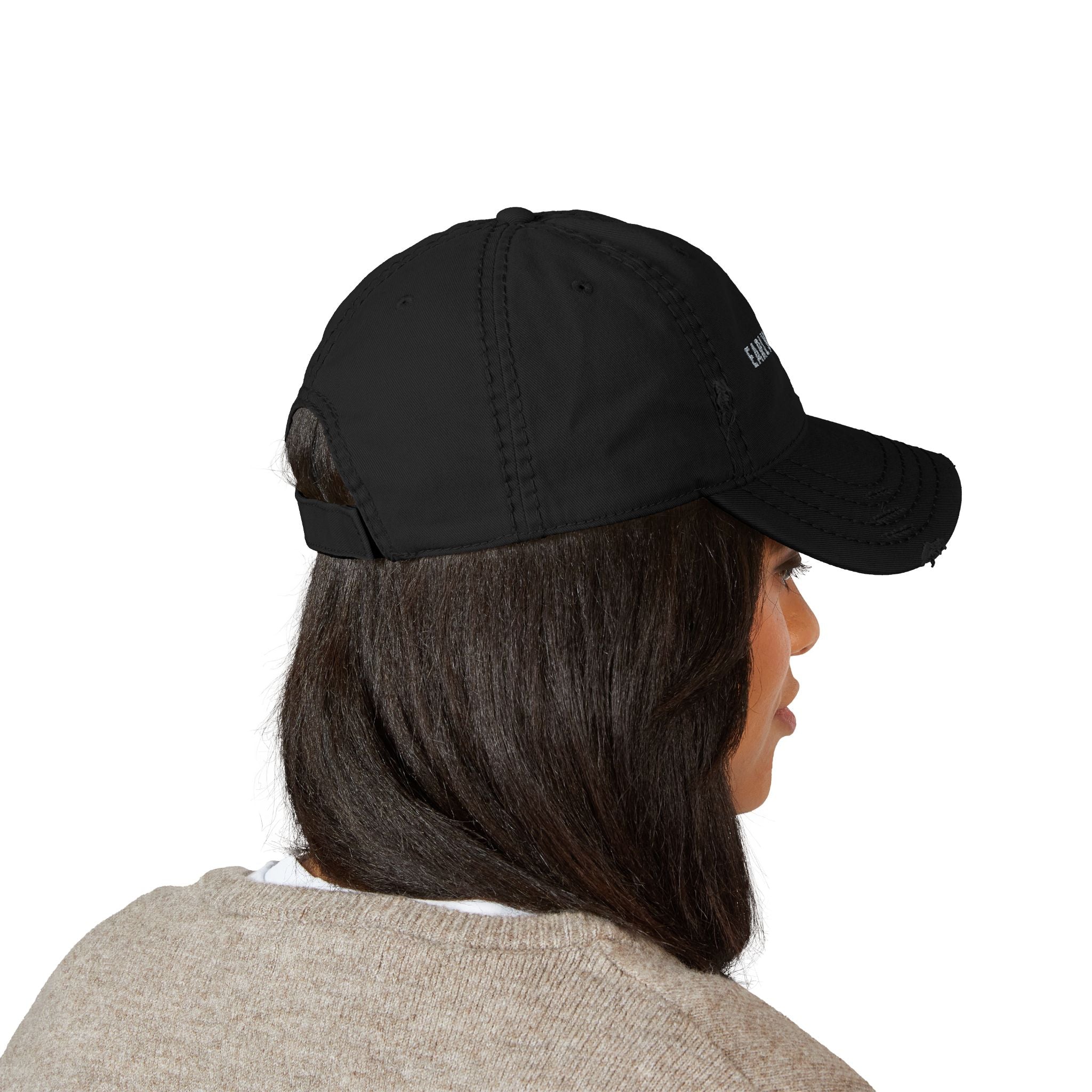 Early Doors Distressed Cap (Black) – EST. 2026