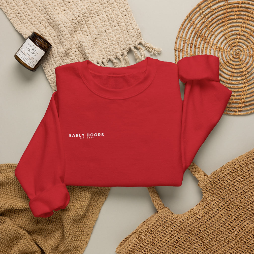 Early Doors Crewneck Sweatshirt – EST. 2026