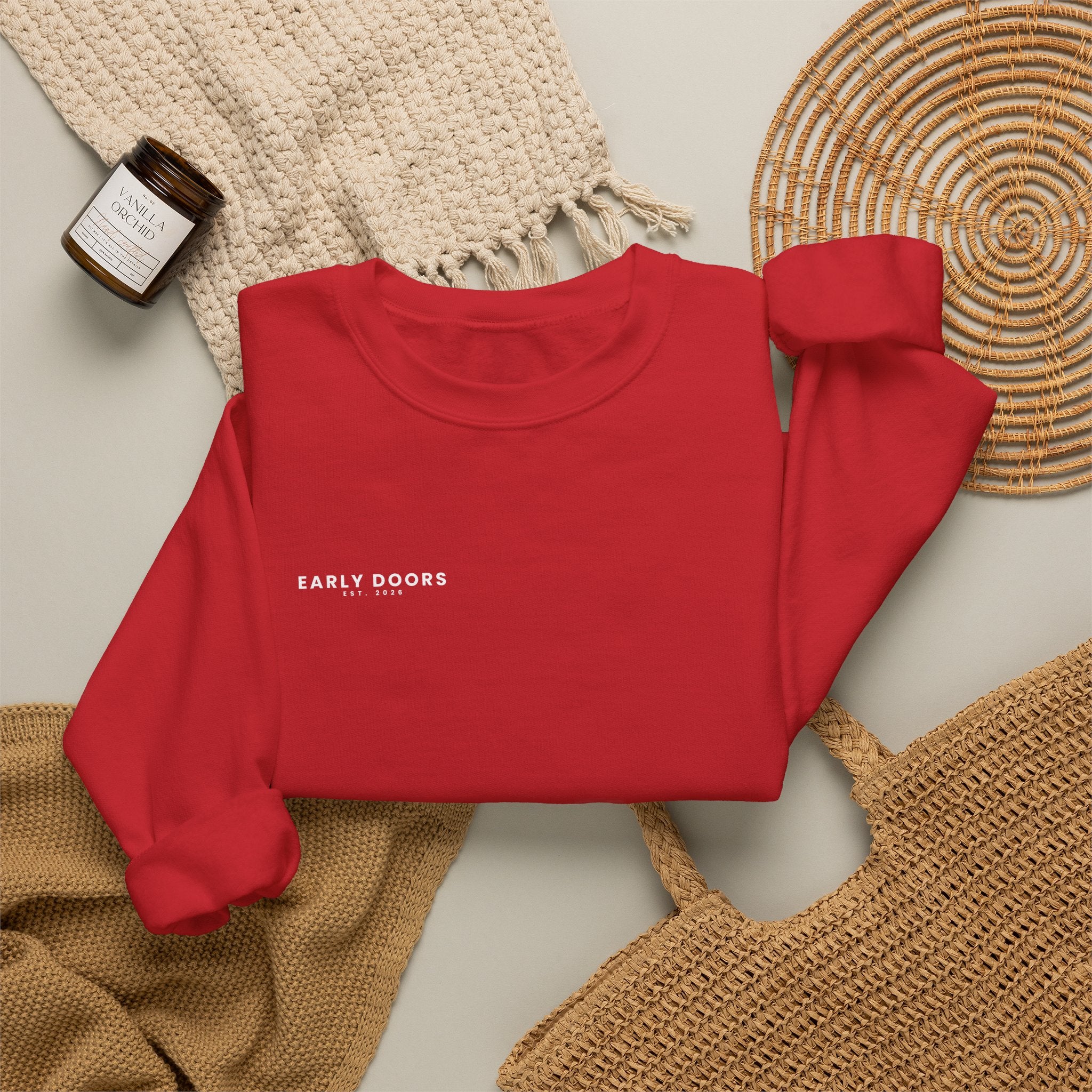 Early Doors Crewneck Sweatshirt – EST. 2026