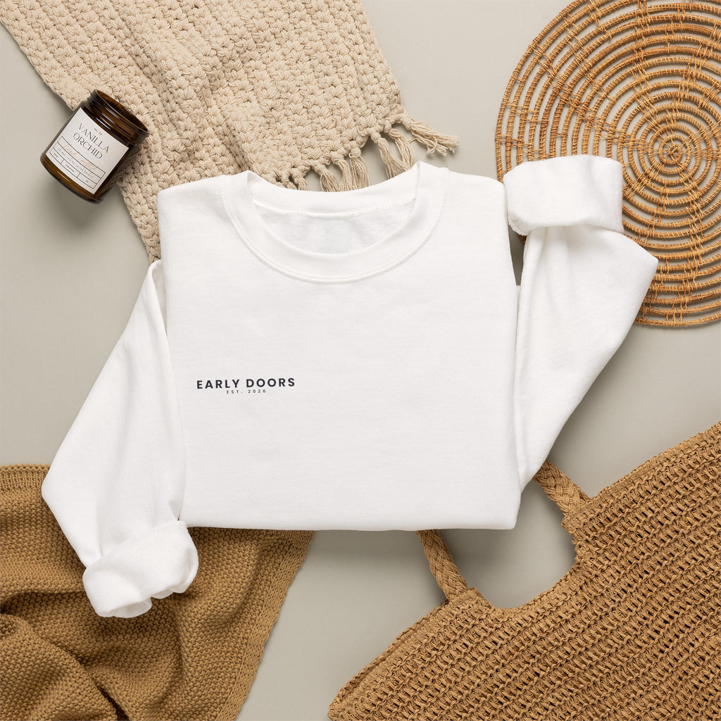 Early Doors Crewneck Sweatshirt – EST. 2026