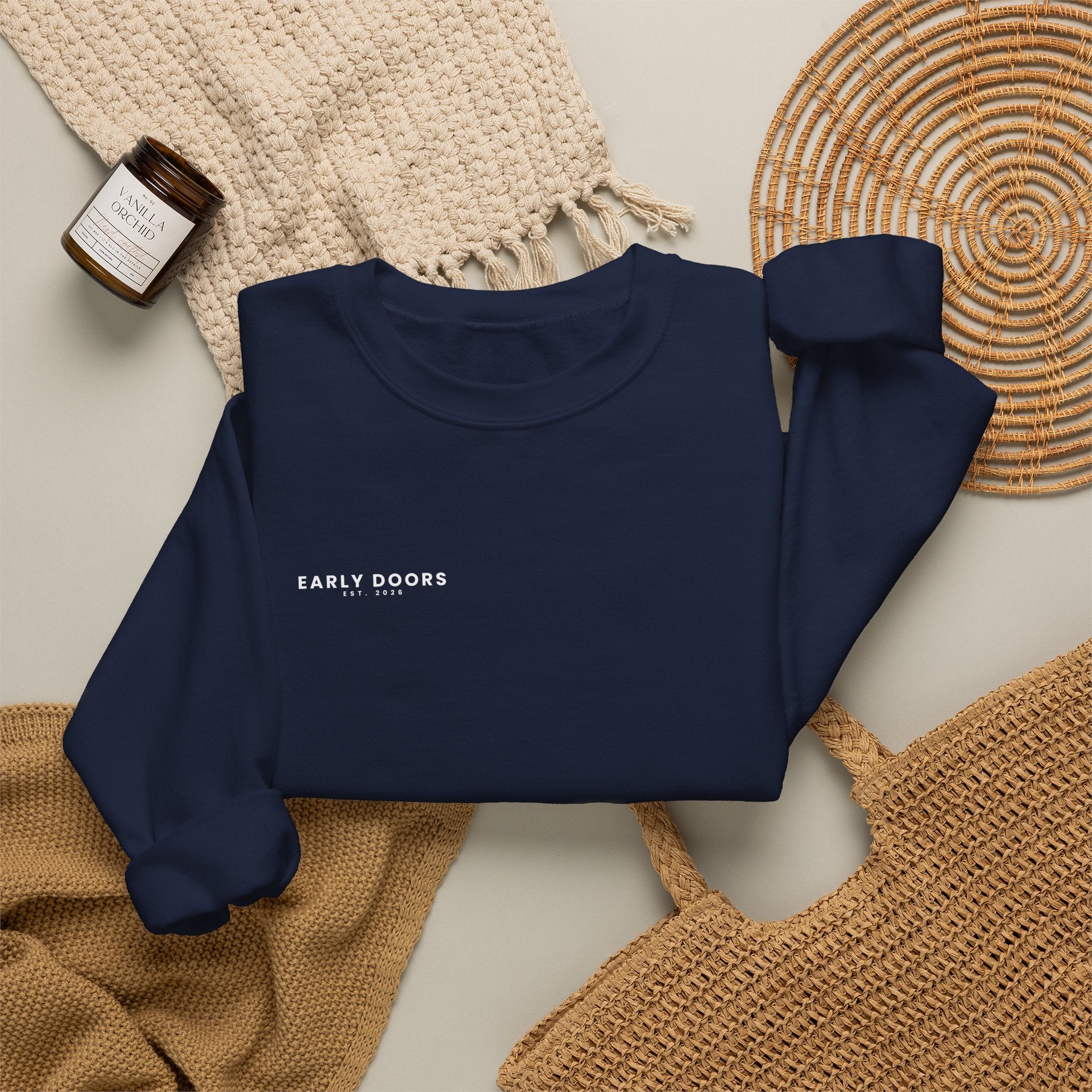 Early Doors Crewneck Sweatshirt – EST. 2026