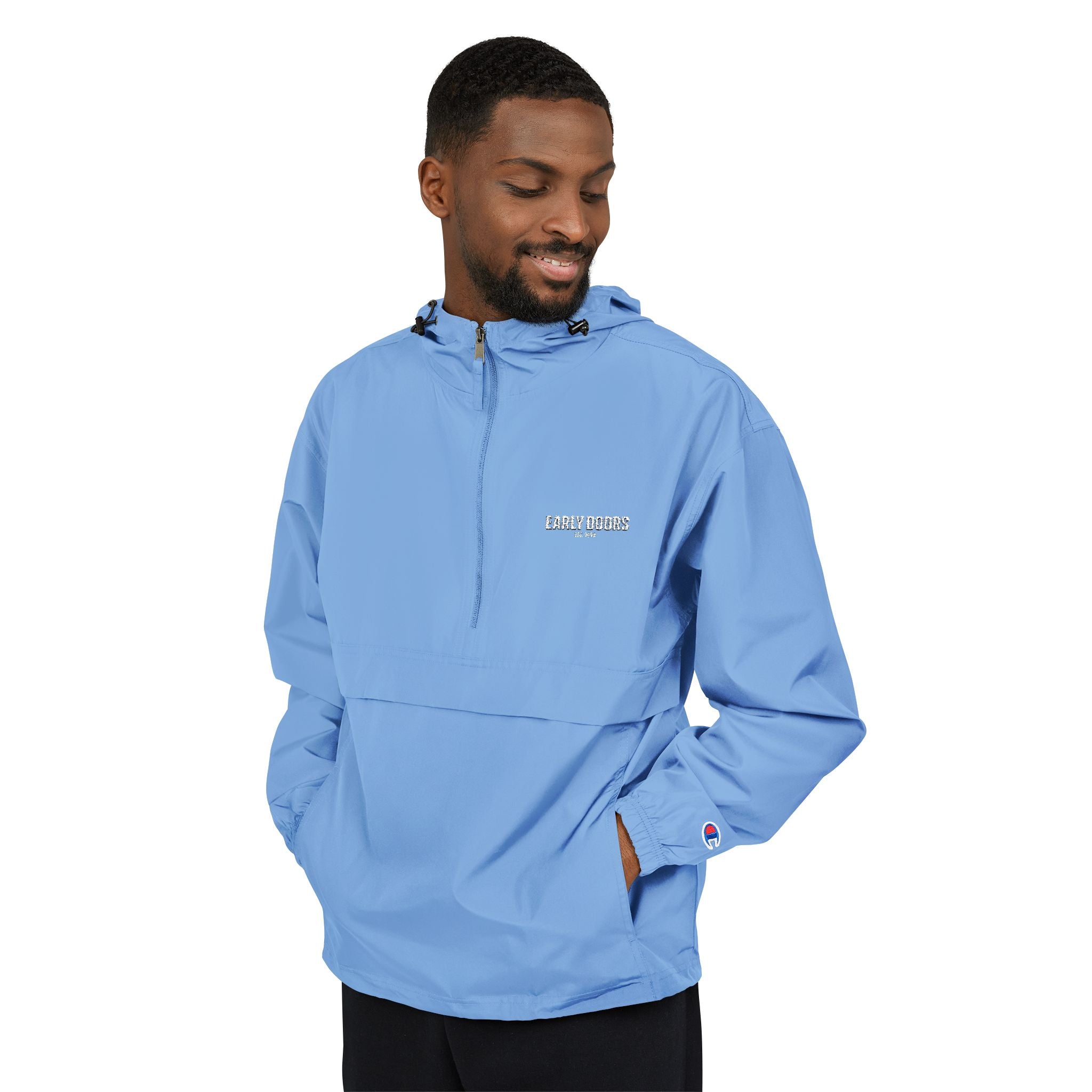 Early Doors packable anorak jacket, EST. 2026 — football streetwear outerwear