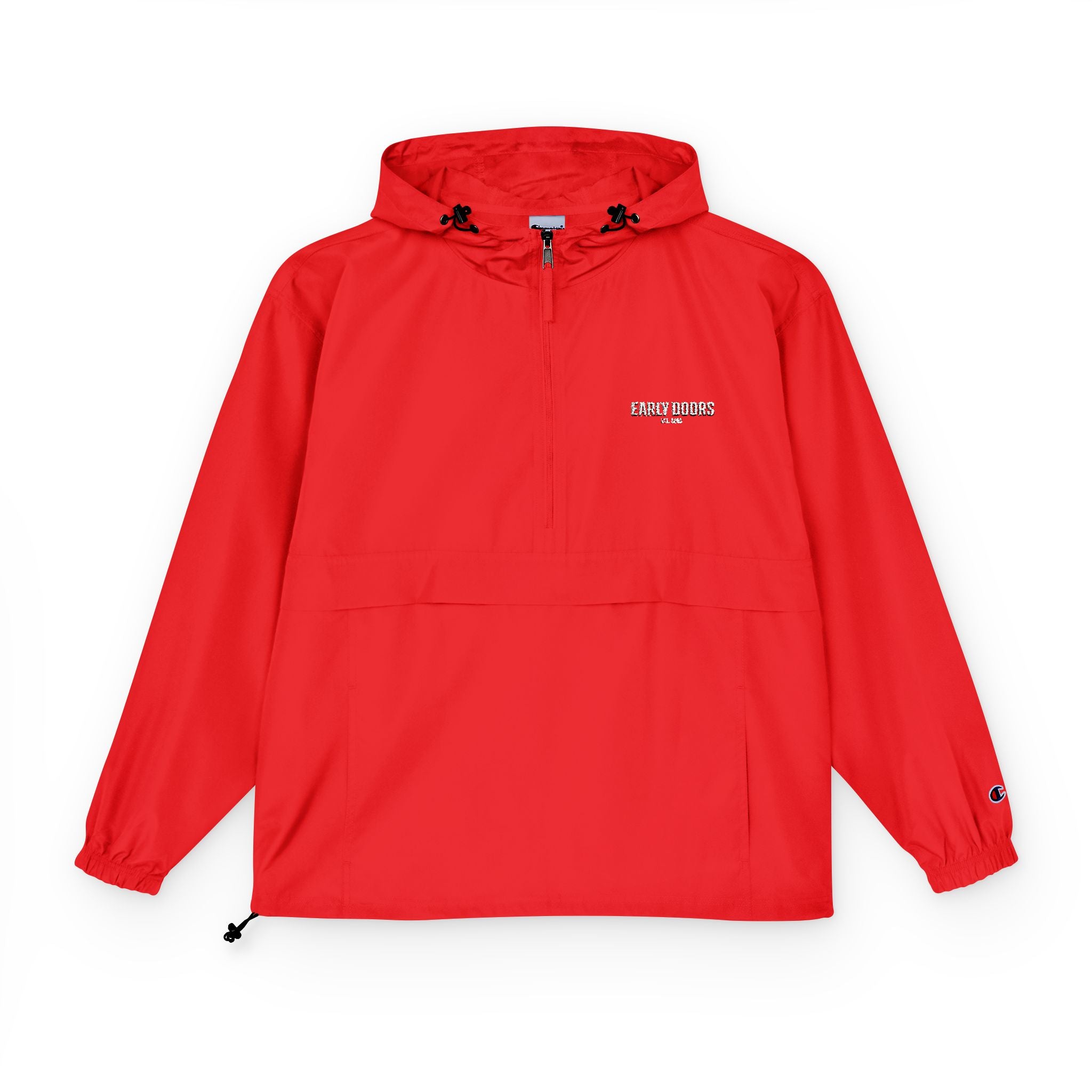 Early Doors packable anorak jacket, EST. 2026 — football streetwear outerwear