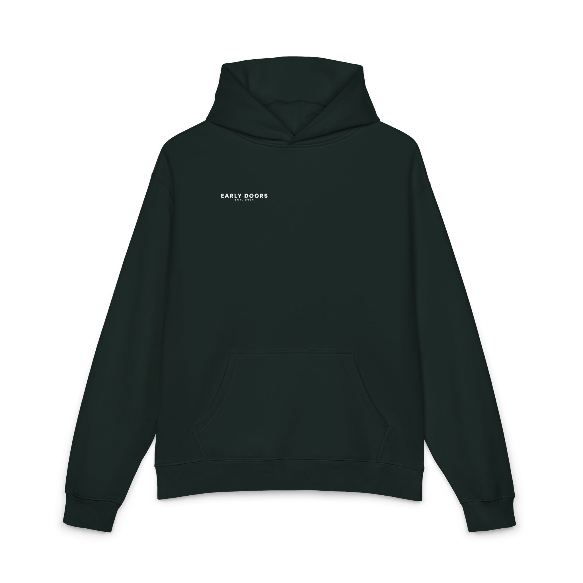 Early Doors Stadium Crest Hoodie – EST. 2026