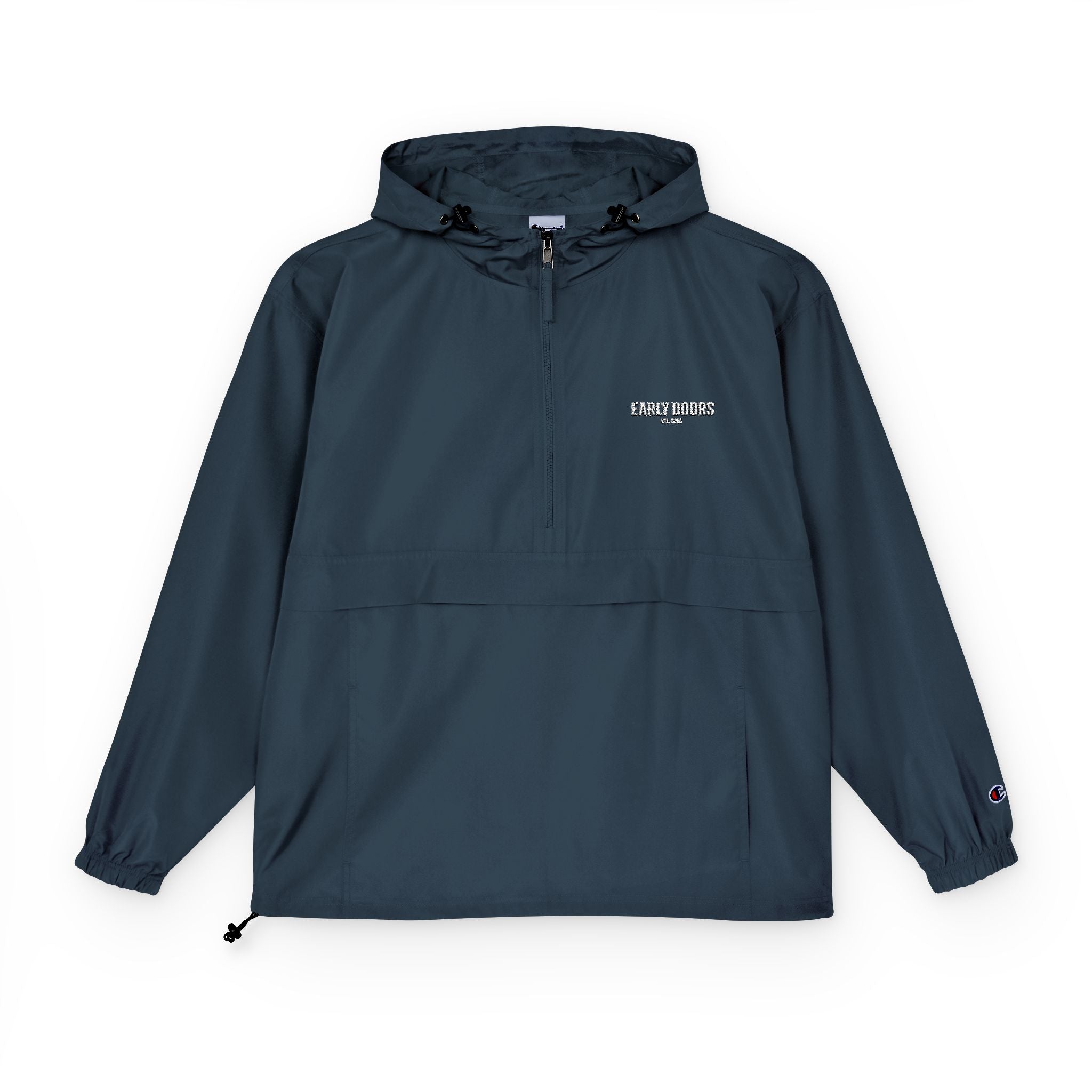 Early Doors packable anorak jacket, EST. 2026 — football streetwear outerwear