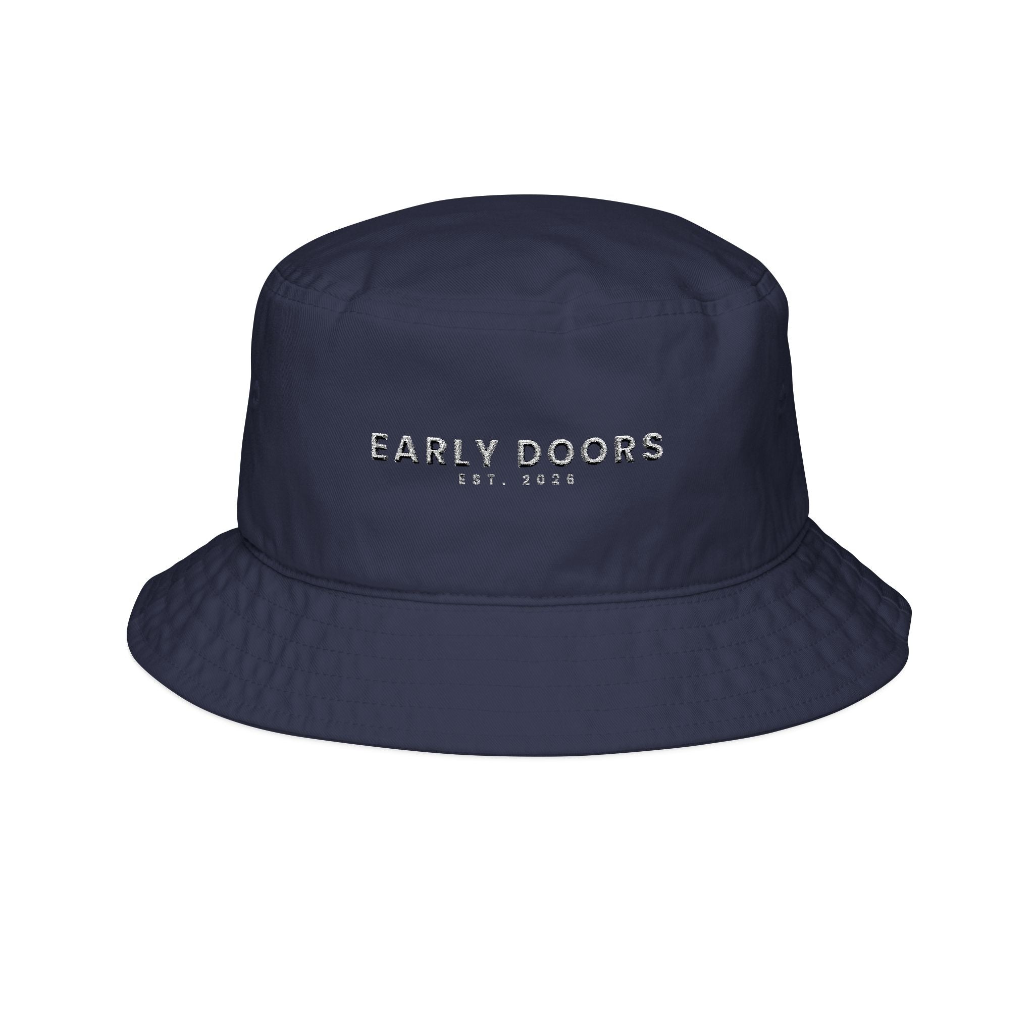 Early Doors 7AM embroidered bucket hat — football streetwear headwear