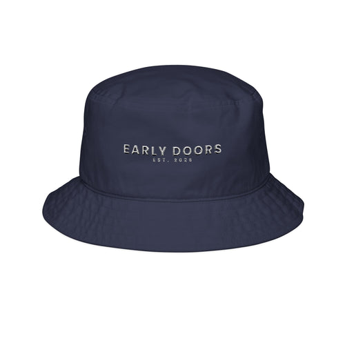 Early Doors 7AM embroidered bucket hat — football streetwear headwear