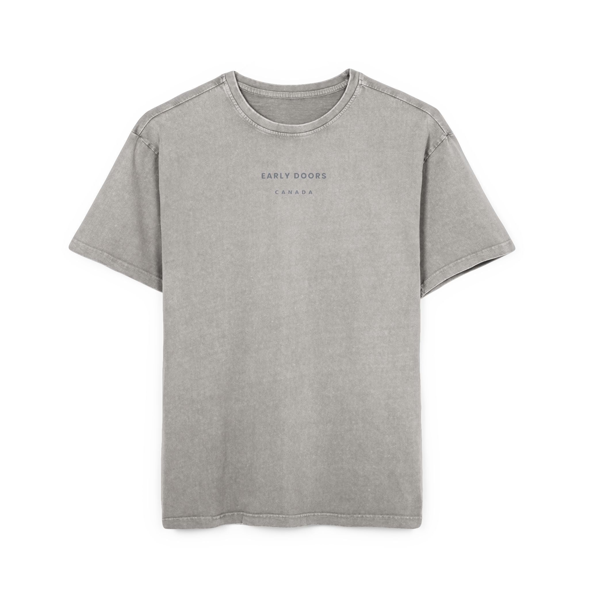Early Doors Acid-Washed Oversized Tee – EST. 2026