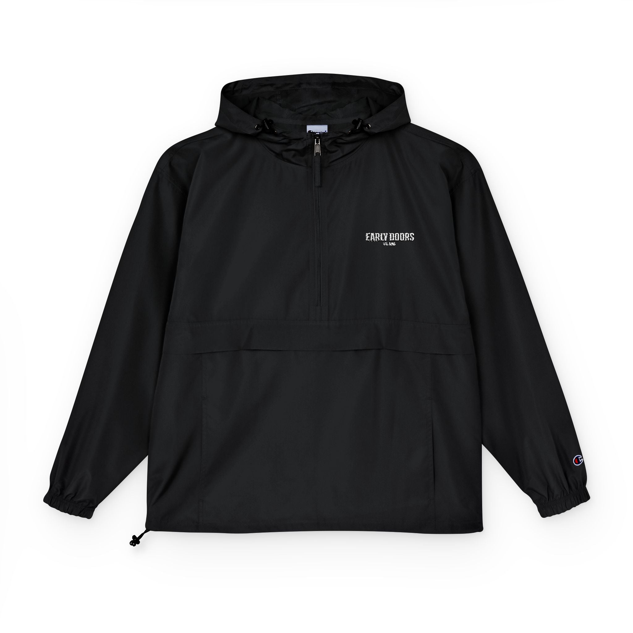 Early Doors packable anorak jacket, EST. 2026 — football streetwear outerwear
