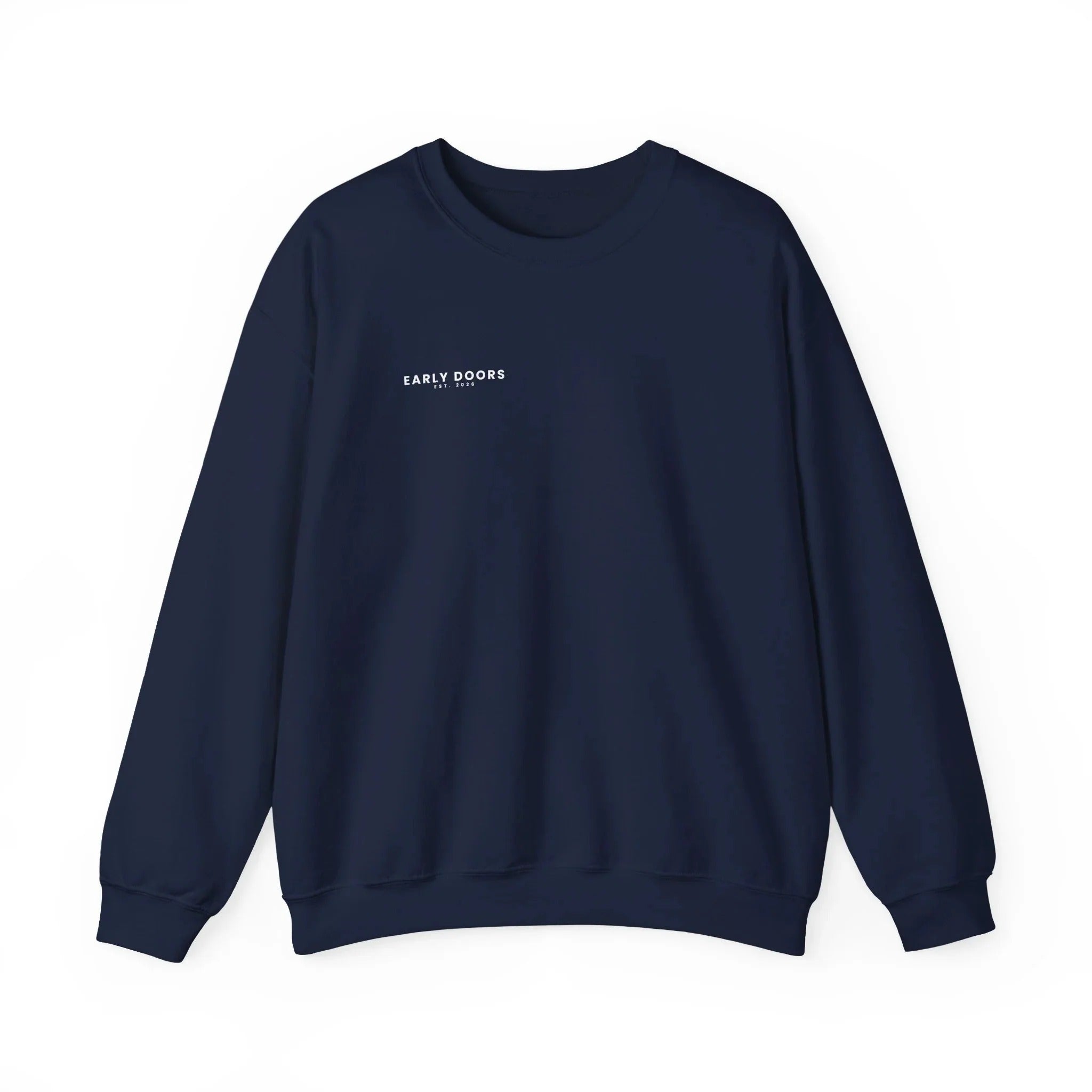 Early Doors Crewneck – Navy front